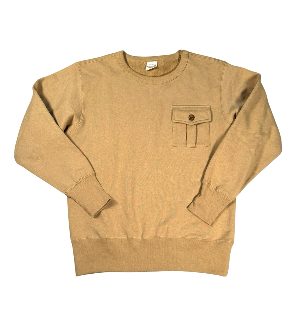 Non-Stock Flyer Sportswear Crewneck Sweatshirt Mens M Tan Beige Retro Cotton
